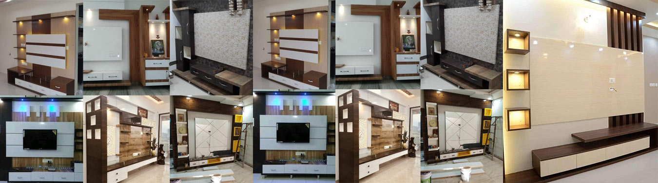 Modern Entertainment Unit / TV Unit Designers in Bangalore