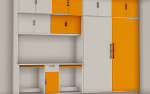 Luxury Wardrobe With Study Table Design Decorating Ideas Images